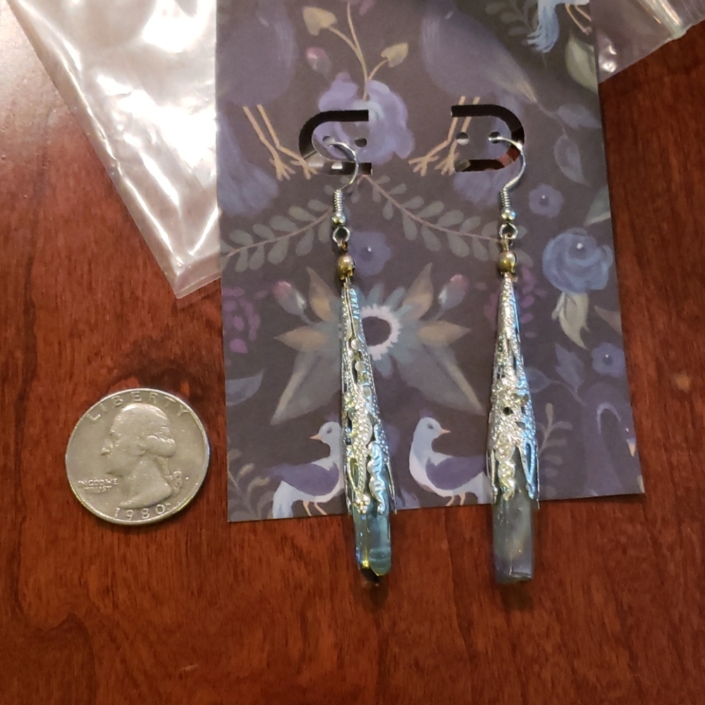 Quartz earrings - Picture 2 of 3